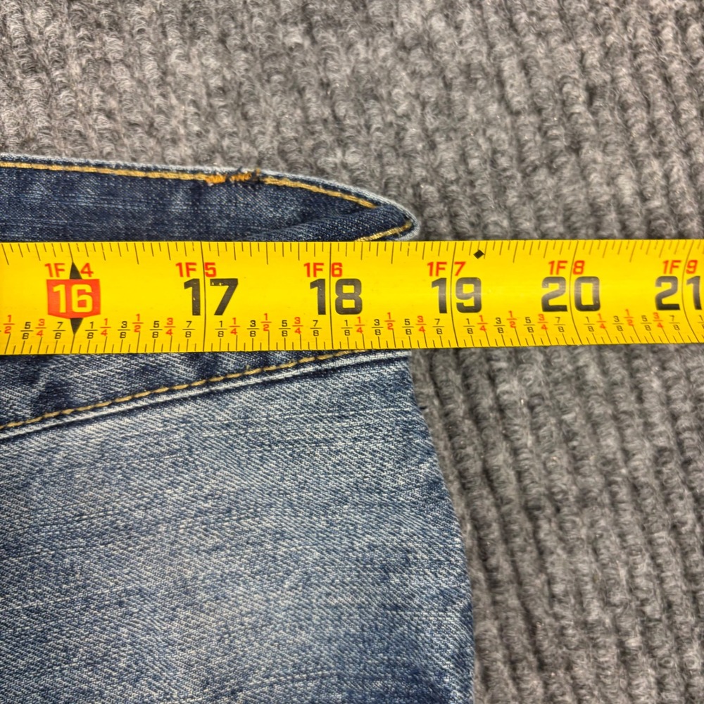 Aeropostale Briggs‎ Slim Bootcut Mens Jeans Medium Wash Distressed Size 36/30 - Picture 8 of 12